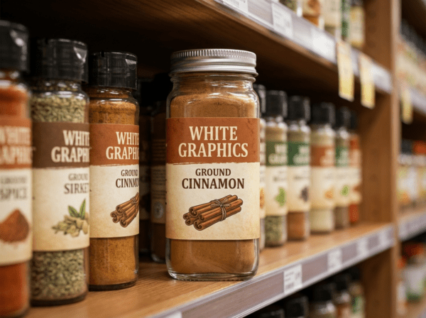 Spice Labels | Custom Printed Labels | White Graphics