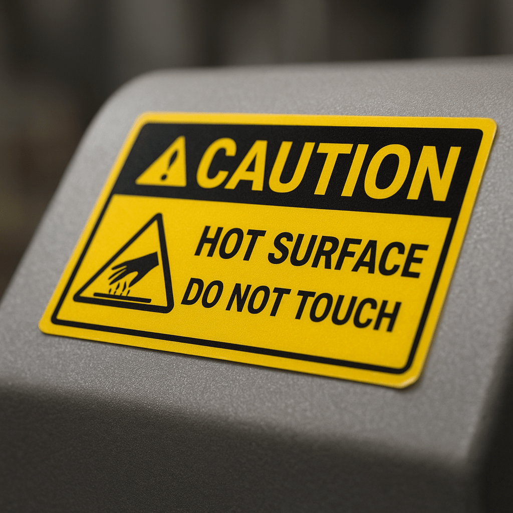 Custom industrial labels