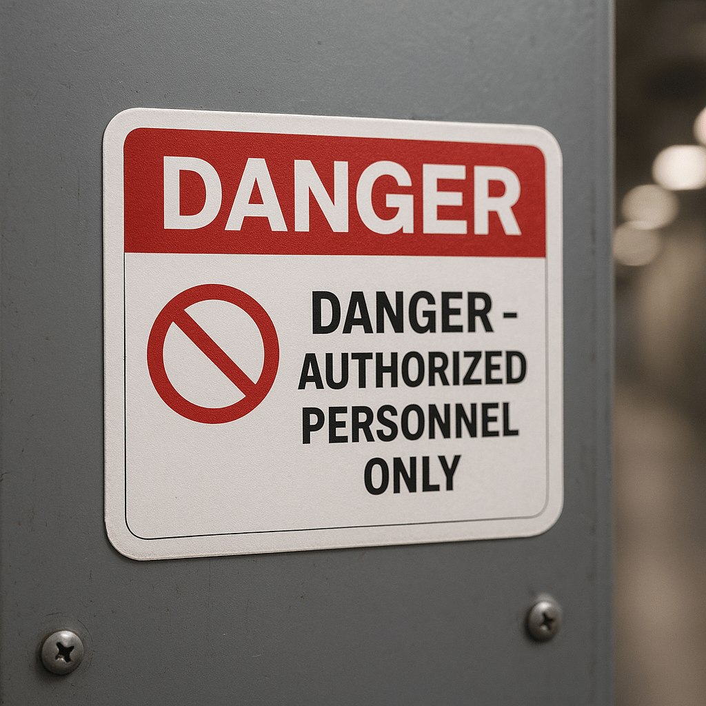 Custom industrial labels