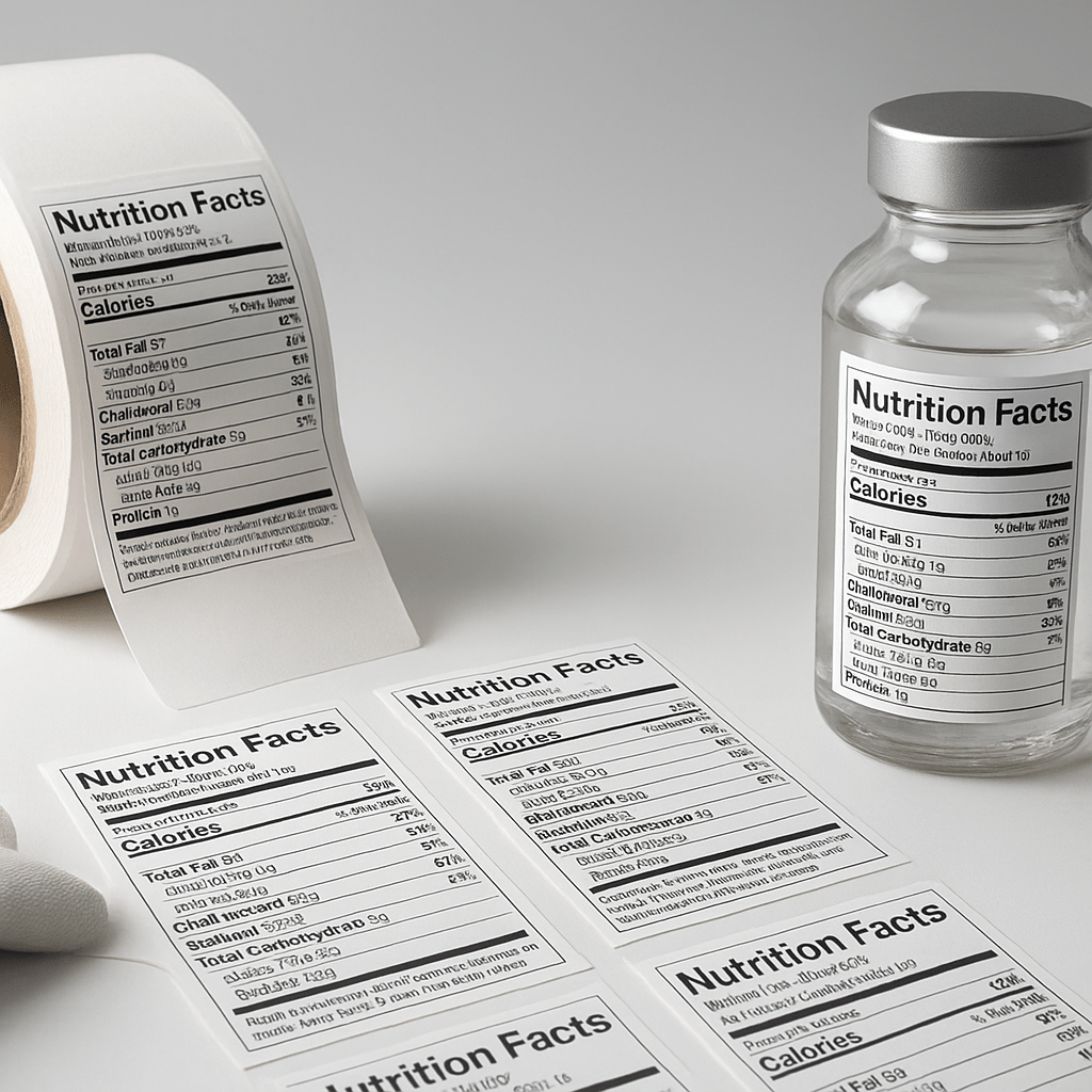 Nutrition facts labels