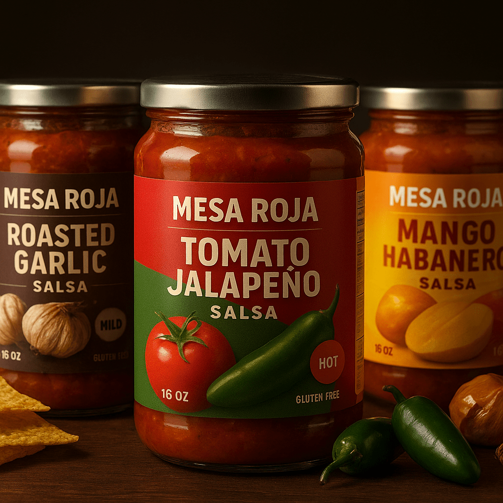 Custom salsa jar labels