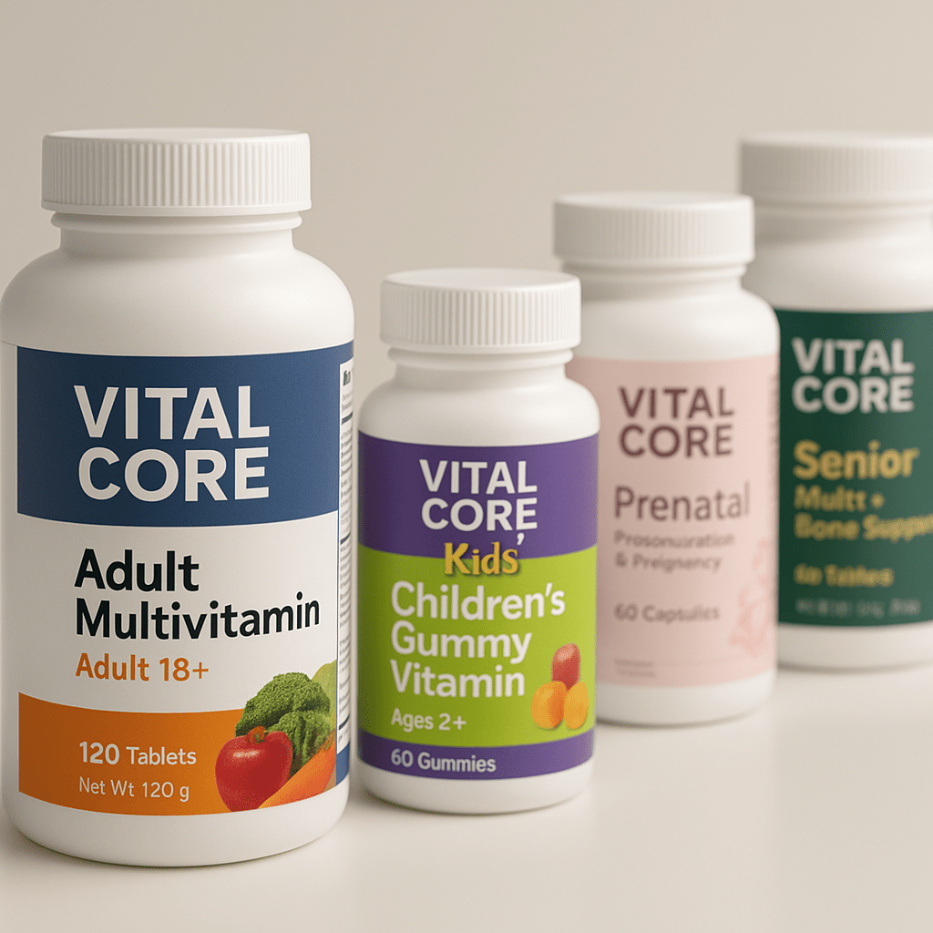 Custom vitamin supplement labels