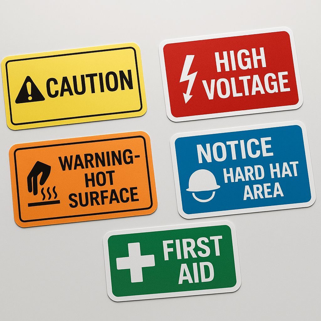 Warning and safety labels