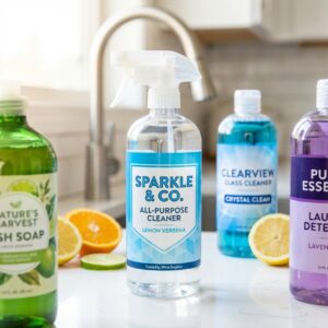 Custom cleaning supply labels