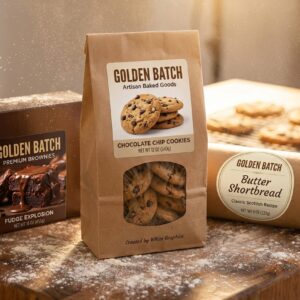 Custom cookie and baked goods labels