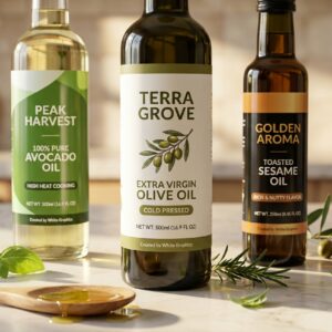 Custom cooking oil labels