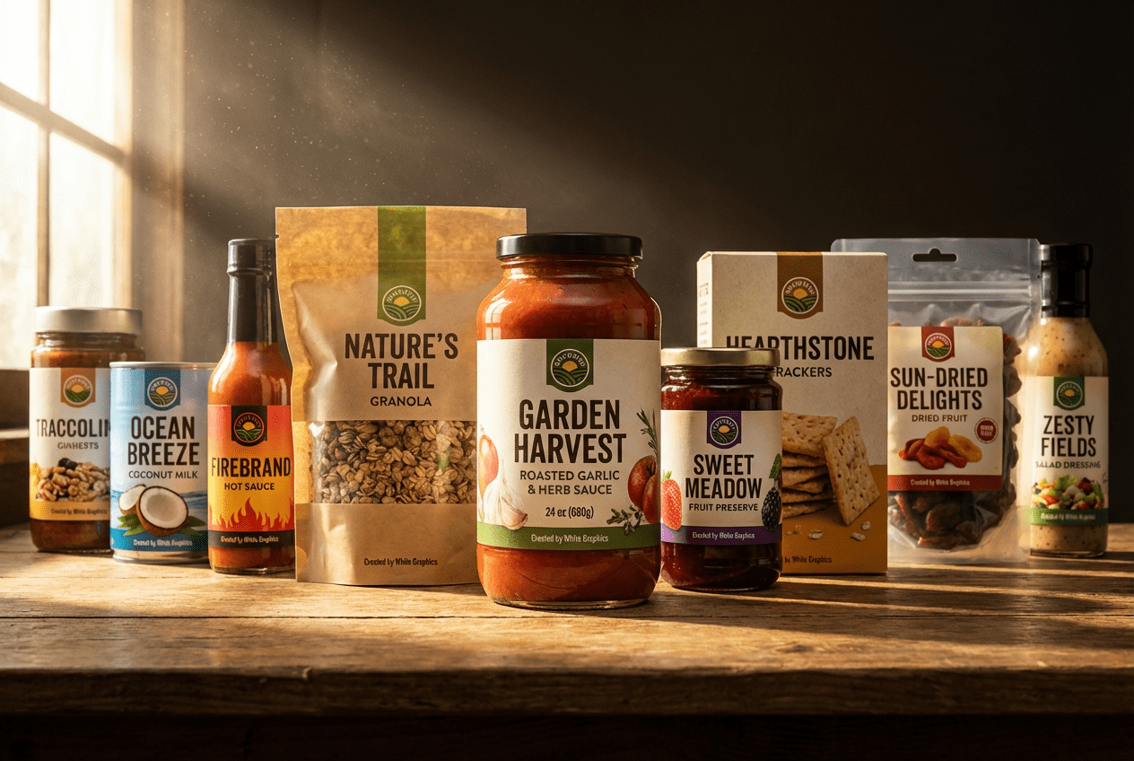 Custom food product labels