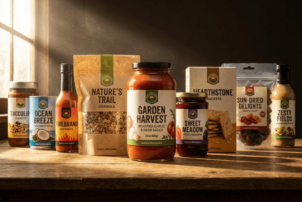 Custom food product labels