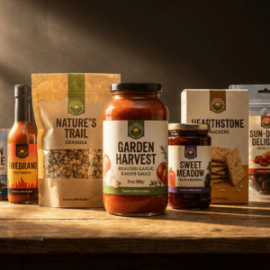 Custom food product labels