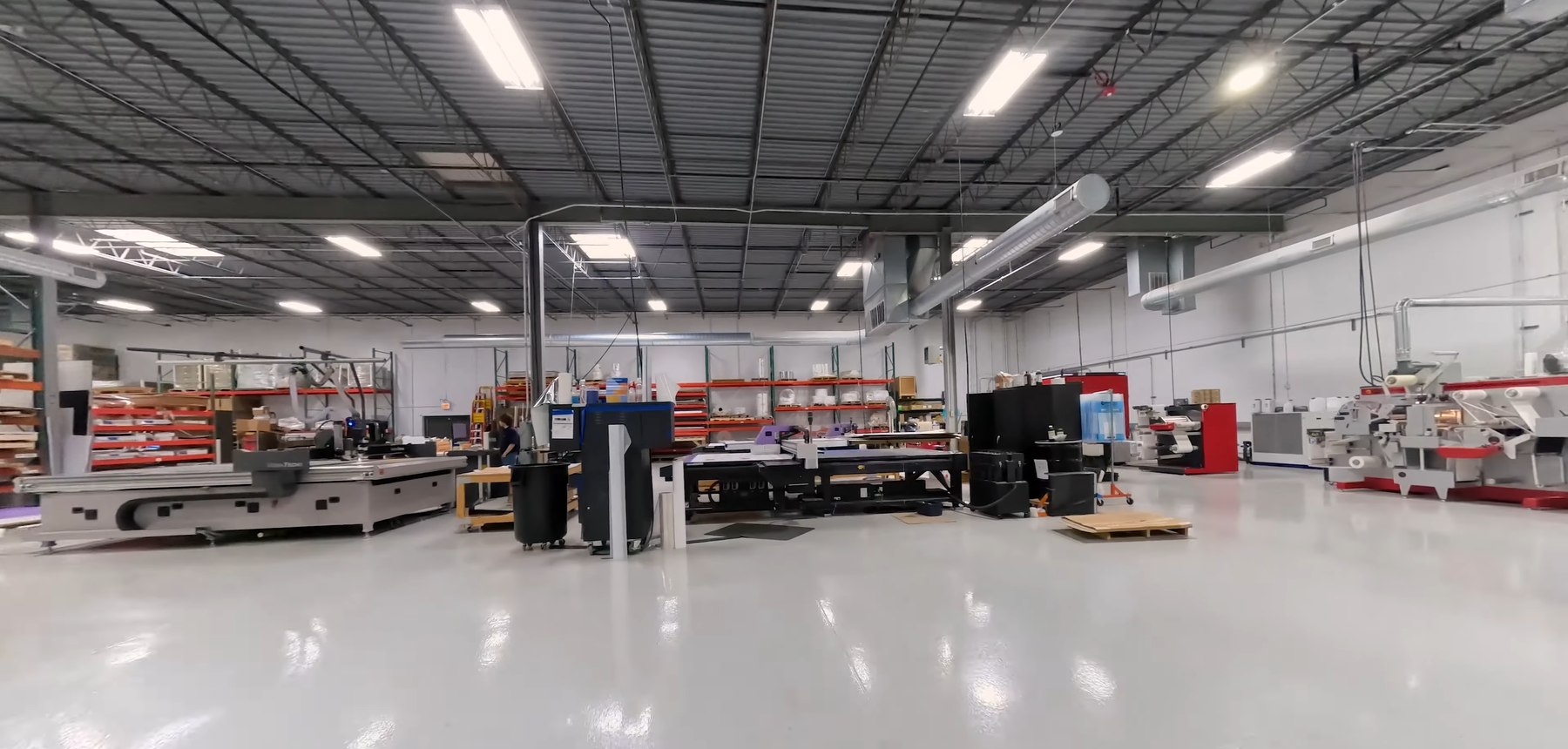 The White Graphics production floor in Naperville, Illinois